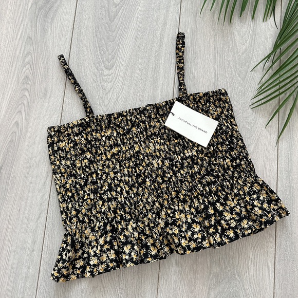 FAITHFULL THE BRAND Damita Smocked Floral Top - Picture 2 of 11